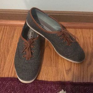 Felt Leather Trim Keds